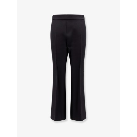 Wool and mohair trouser with gucci embroidery