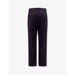 Wool and mohair trouser with gucci embroidery