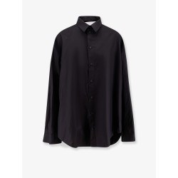 Shirt-effect cotton dress