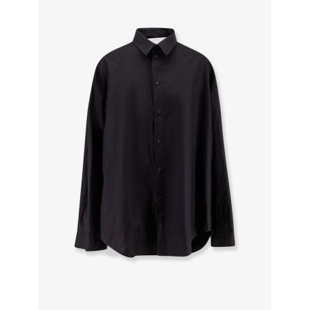 Shirt-effect cotton dress