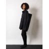Shirt-effect cotton dress