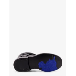 Cobble leather boots with strap