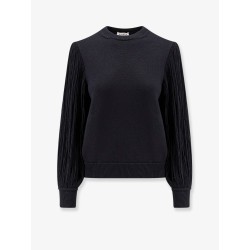 Wool sweater with fringes detail