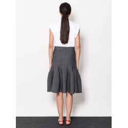 Virgin wool blend skirt