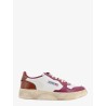 Low-top bicolor leather sneakers