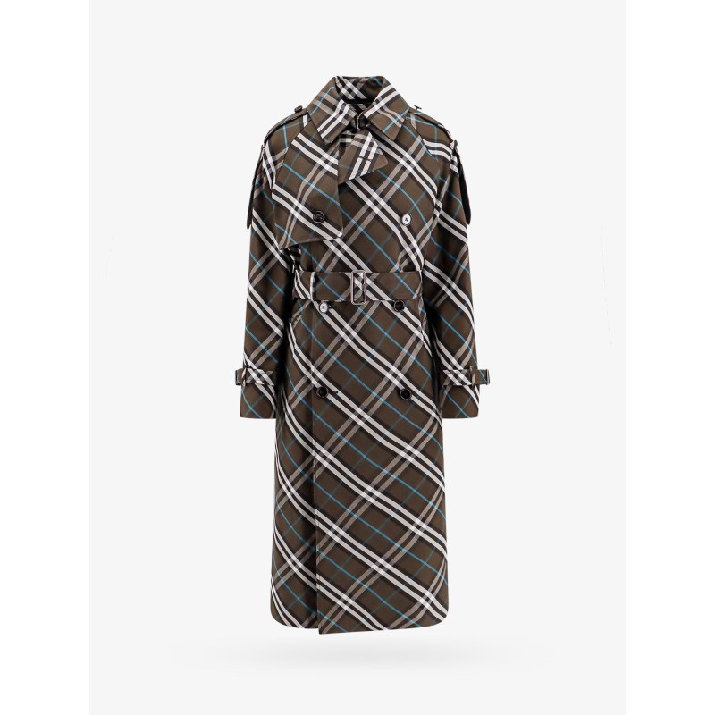 Trench with check print