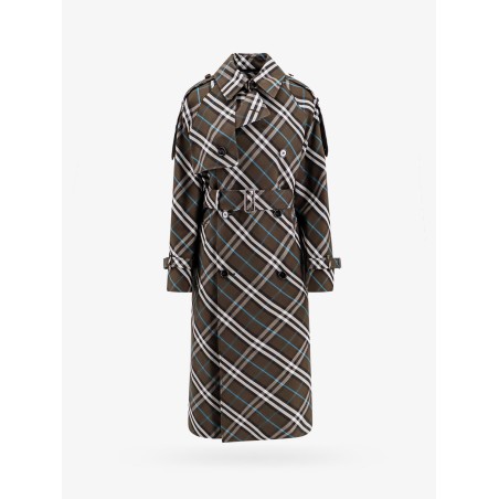 Trench with check print
