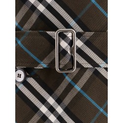 Trench with check print
