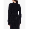 Cotton tweed knitted cropped cardigan