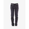 Black denim trouser with knot details