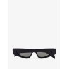 Acetate sunglasses with engraved logo on the side