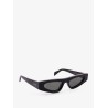 Acetate sunglasses with engraved logo on the side