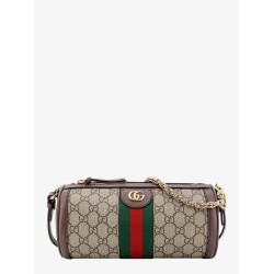 Gg supreme fabric shoulder bag with iconic web detail