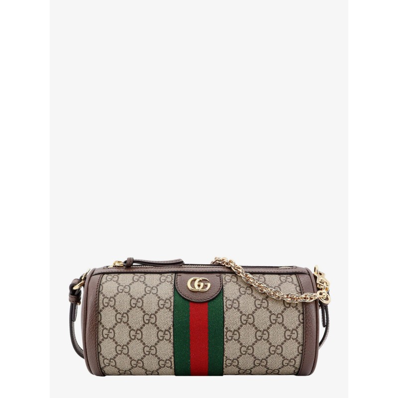 Gg supreme fabric shoulder bag with iconic web detail