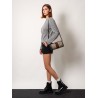 Gg supreme fabric shoulder bag with iconic web detail