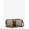 Gg supreme fabric shoulder bag with iconic web detail