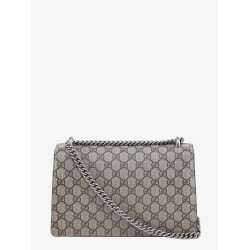 Dionysus gg supreme fabric and suede shoulder bag
