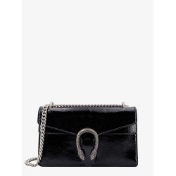 Patent leather shoulder bag