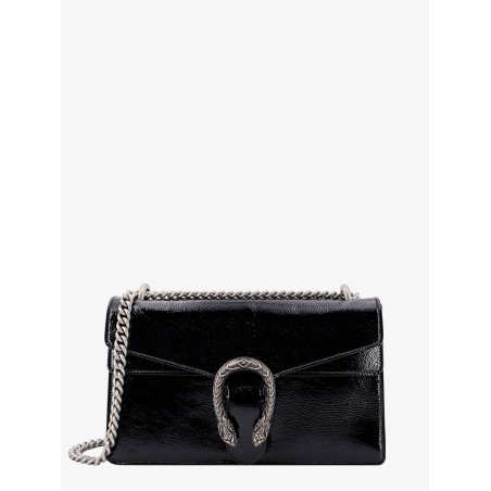 Patent leather shoulder bag