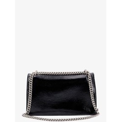 Patent leather shoulder bag