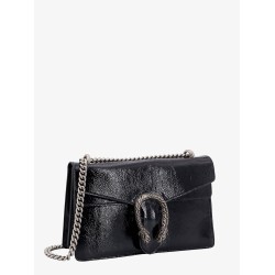 Patent leather shoulder bag