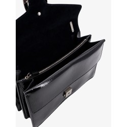 Patent leather shoulder bag