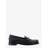 Leather loafer with iconic gancini detail