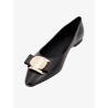 Leather ballerinas with iconic vara bow