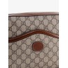 Shoulder bag with gg supreme motif and leather profiles