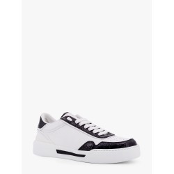 New roma leather sneakers with crocodile details