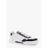 New roma leather sneakers with crocodile details