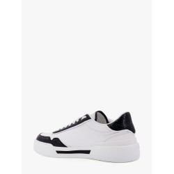 New roma leather sneakers with crocodile details