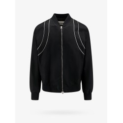 Nylon jacket with contrasting detail