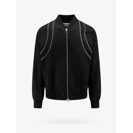 Nylon jacket with contrasting detail
