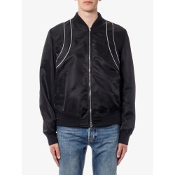 Nylon jacket with contrasting detail