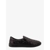 Leather slip-on sneakers with intrecciato motif