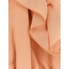Silk top with rouches