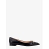 Leather ballerinas with metal horsebit
