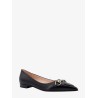 Leather ballerinas with metal horsebit