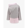 Cotton sweatshirt with contrasting shirt detail