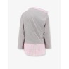Cotton sweatshirt with contrasting shirt detail