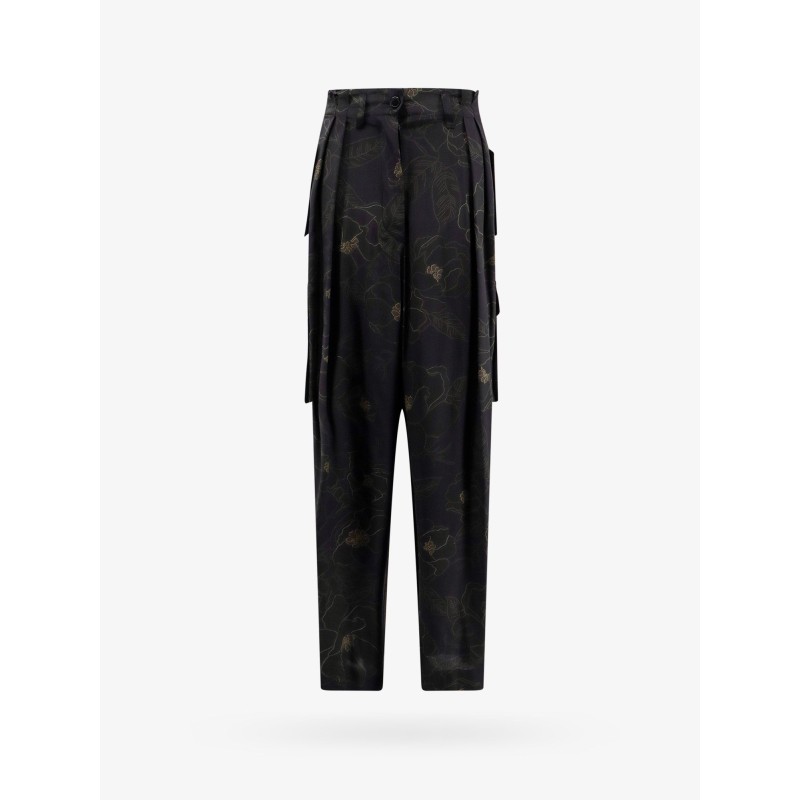 Silk cargo trouser