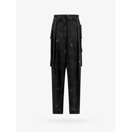 Silk cargo trouser