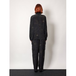 Silk cargo trouser