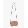 Matelassé leather shoulder bag with metal gg logo