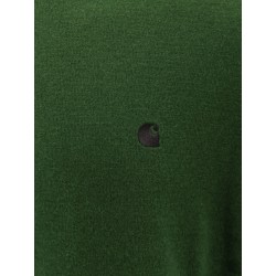 Wool sweater with logo embroidery