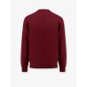 Wool sweater with logo embroidery