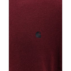 Wool sweater with logo embroidery