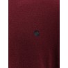 Wool sweater with logo embroidery