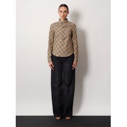Traditional check organic cotton t-shirt